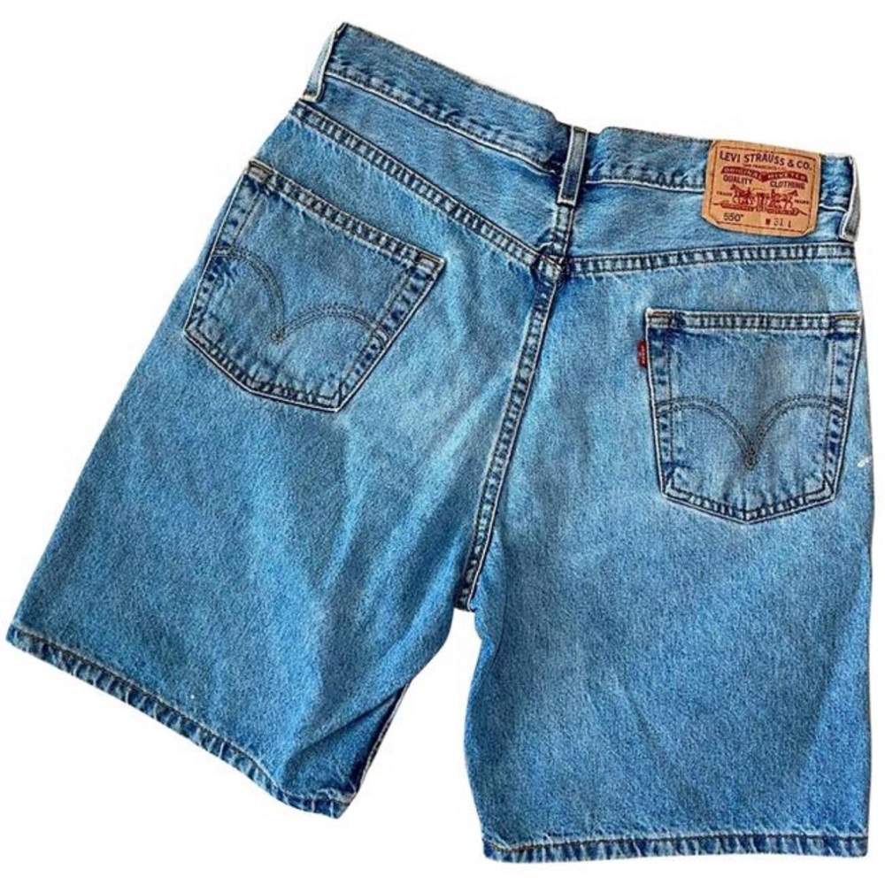 AUTHENTIC LEVI'S VTG 550 ORANGE TAB RELAXED FIT HIGH RISE DENIM SHORTS